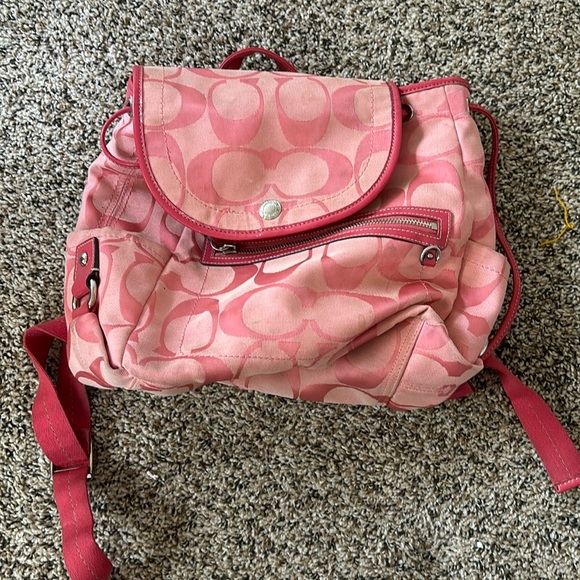 Pink Coach Backpack - Picture 1 of 5